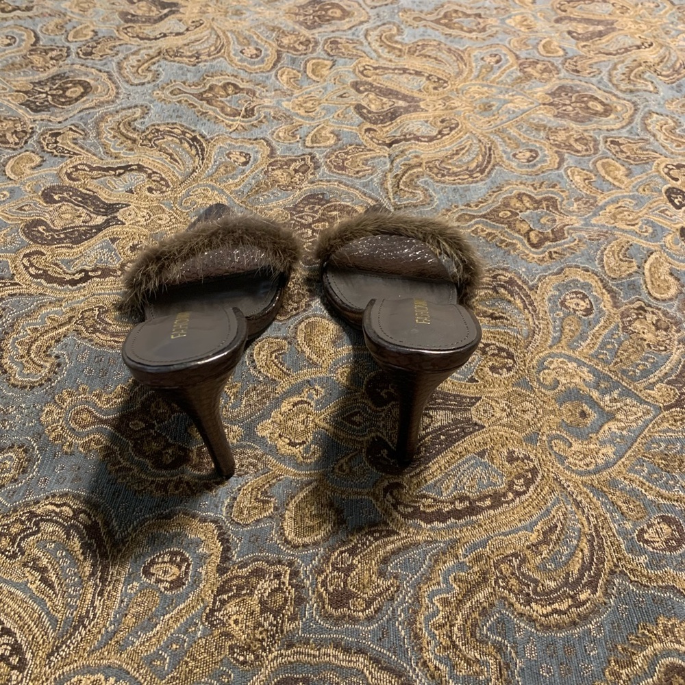 Fashion Nova Brown Fur Heels